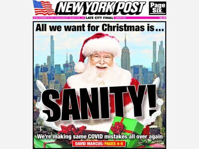 FRONT COVER: Today's New York Post