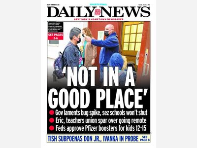 DAILY NEWS FRONT COVER: The War On Omnicron And The Trump Crime Family Investigation