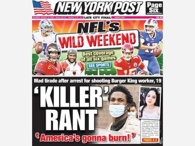 NY POST FRONT COVER: Burger King Murder Suspect Yells ‘F–k You All’ At Angry Crowd As He’s Led Out Of Station
