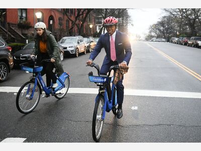 OUT AND ABOUT: Eric Adams Bikes To Work And Tweets Out ‘On the road again!’