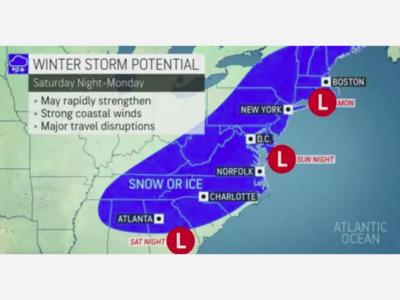 YONKERS DAILY VOICE: Potential Blockbuster Snowstorm On Track For Region