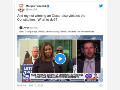 NEW YORK FAIL:   Eric Trump Is A Passionate Defender Of What He Imagines The Constitution Is