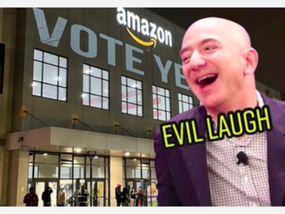ROCKET MAN: Billionaire Jeff Bezos' Amazon.com Held 25 Mandatory Anti-Union Meetings Each Day In The Weeks Leading Up To The Staten Island Union Vote