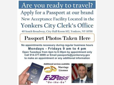  YONKERS: The Yonkers City Clerk Continues To Bring More Services To City Hall