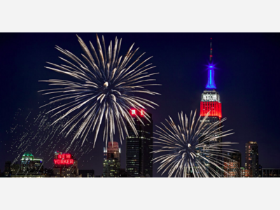 NEW YORK CITY: Macy's 4th Of July Fireworks 2022