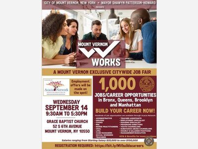 MOUNT VERNON: Mayor Shawyn Paterson-Howard Is Launching A Jobs/Career initiative Though The Office Of Economic Development